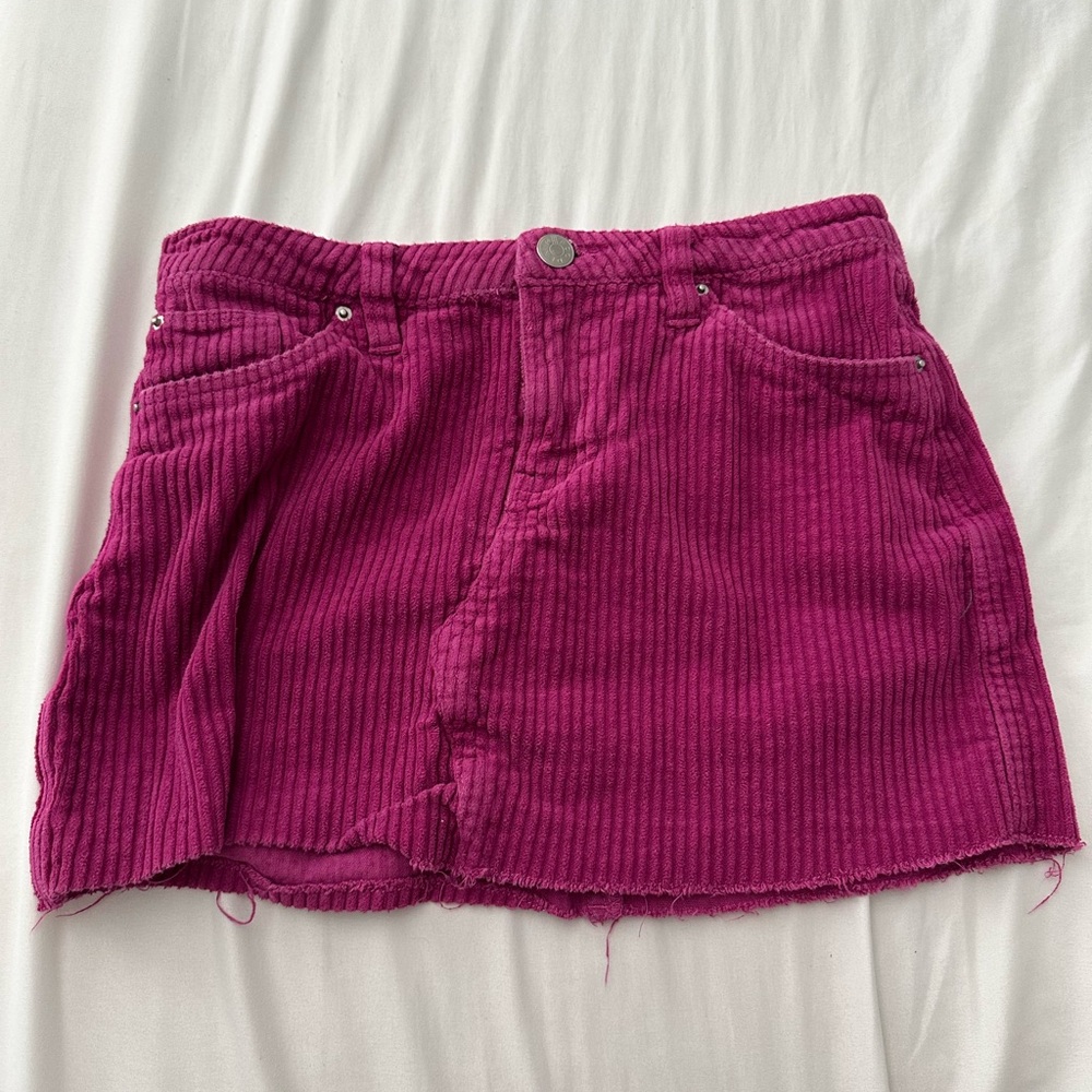 Urban outfitters BDG Magenta mini corduroy skirt